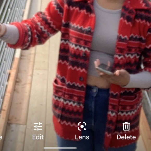 🔥3/$30🔥 Vintage Cherokee Fleece Shacket sz:S - Picture 4 of 5